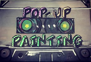 pop up painting in brewery